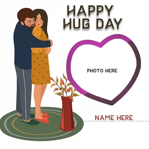 12th February 2020 Hug Day Image With Name And Photo