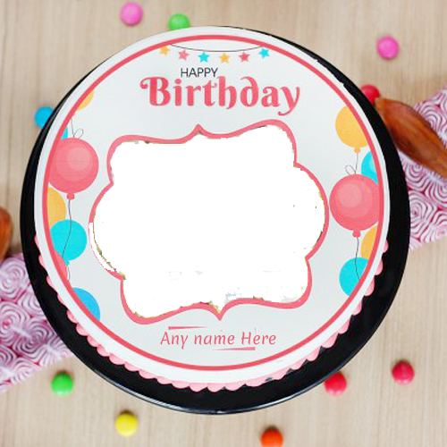 happy birthday cake with name and photo edit video