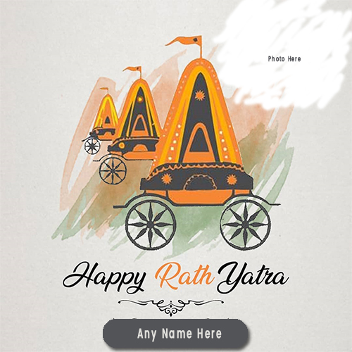 Rath Yatra 2025 Wishes Photo With Name