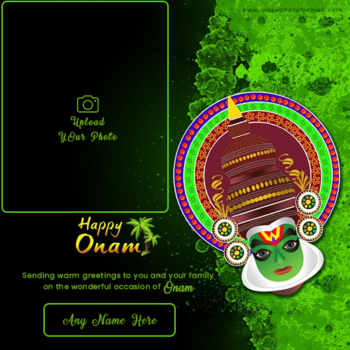 Online Onam Festival 2023 Write Name And Photo Frame