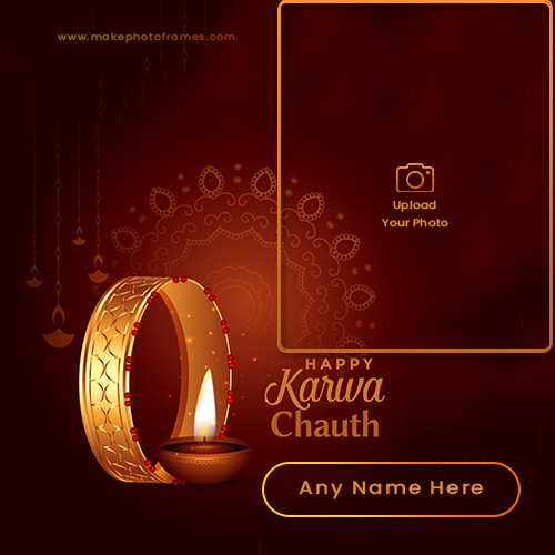 Happy Karva Chauth 2024 Card With Your Name Edit Online