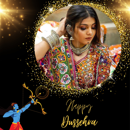 Advance Happy Dussehra Wishes With Name And Photo Edit