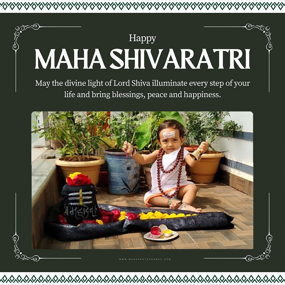 Happy Mahashivratri Wishes Photo Frame Maker Free Download