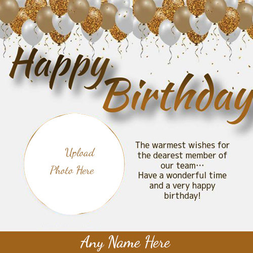 Best Birthday Card With Name And Photo Generator And Picture