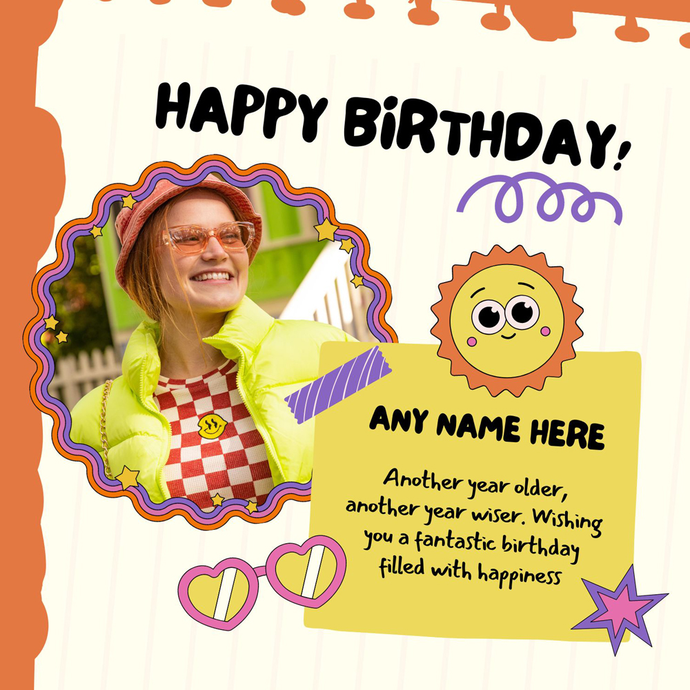 Write Name On Birthday Card With Picture Editing