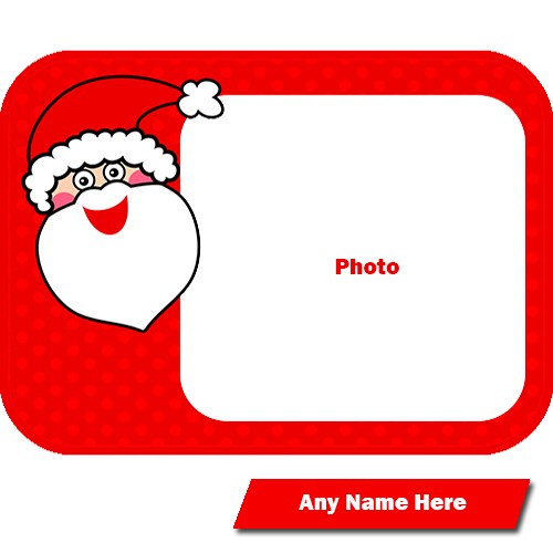 Merry Christmas 2024 Santa Claus Photo With Name Edit