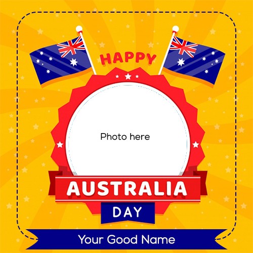 Australia Day 2024 Photo Frame Download With Name