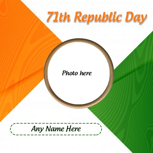 71th Republic Day 2024 Wishes Photo With Name