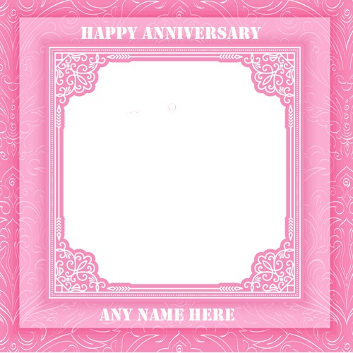 Happy Anniversary Card With Photo Frame Edit