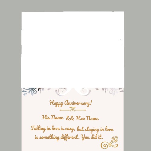 Make Name On Wedding Anniversary Wishes With Card Photo