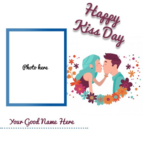 Happy Kiss Day 2024 With Name And Photo Editing