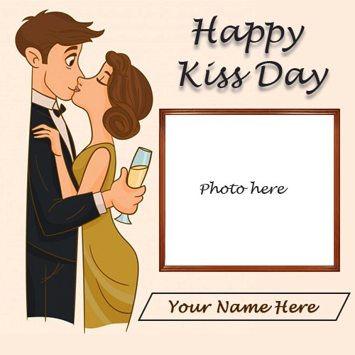 13th February 2024 Kiss Day Image With Name And Photo