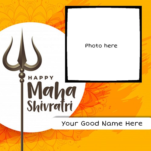 Mahashivratri 2024 Photo Card With Name