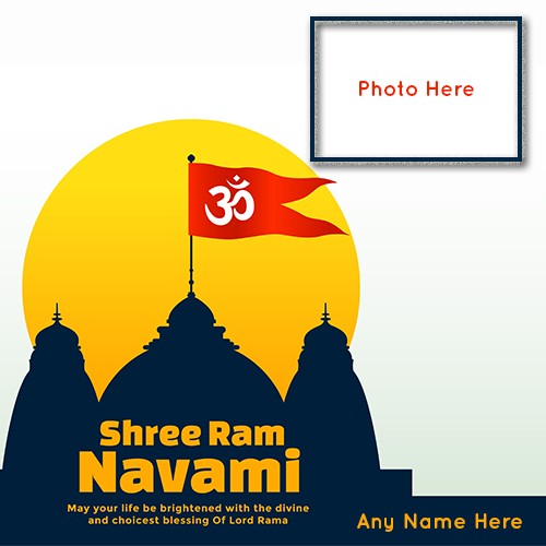 Happy Ram Navami 2024 image with name and photo