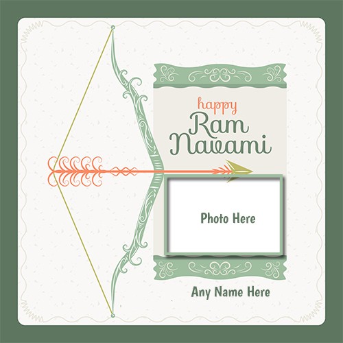 Shree Ram Navami 2024 Card Photo With Name