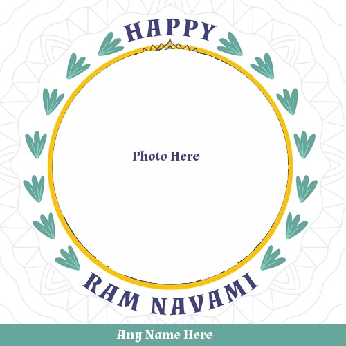 Happy Ram Navami 2024 Festival Photo With Name