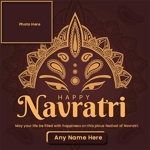 Make Name On Navratri 2024 Photo Frame Editor Online