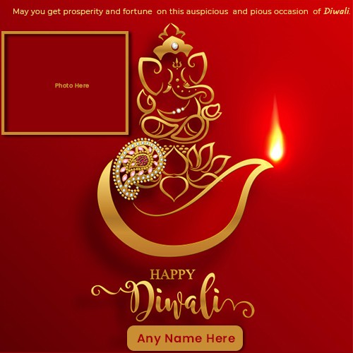 Happy Diwali 2024 Special Photo Frame With Name