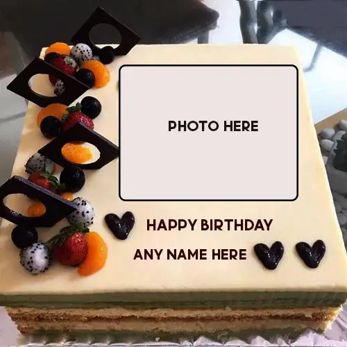 Happy Birthday Wishes With Photo Upload With Name On Cake