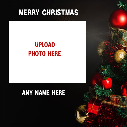 Merry Christmas 2024 Photo Frame With Name