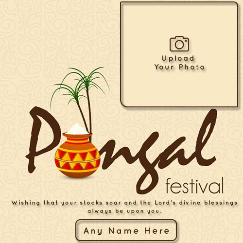 Happy Pongal 2024 Card Generator With Photo