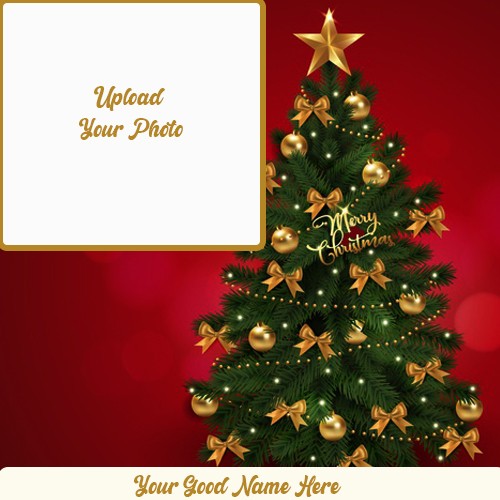 Make Name On Happy Christmas Tree 2024 Photo Online