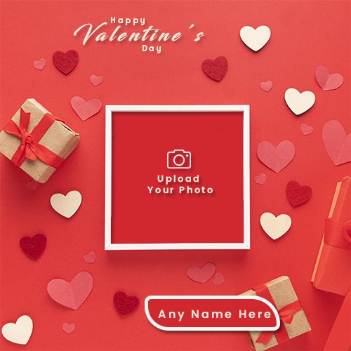 Make Name On Happy Valentine Day 2024 Photo Frame
