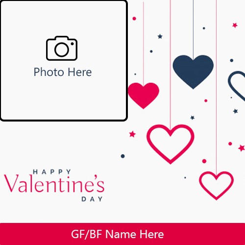 Create Name On Happy Valentine Day Photo Frame Online
