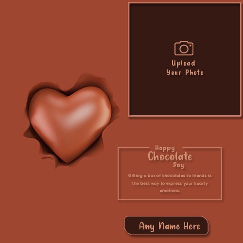 Create Name On Chocolate Day Photo Editing Online