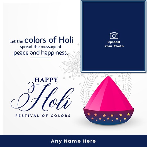 Make Name On Holi Photo Frames Online Editing