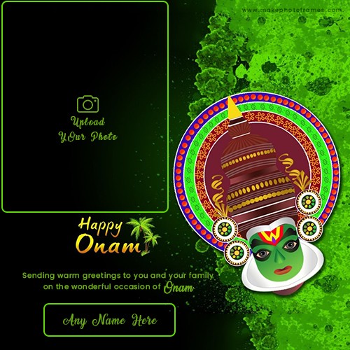 Online Onam Festival 2024 Write Name And Photo Frame