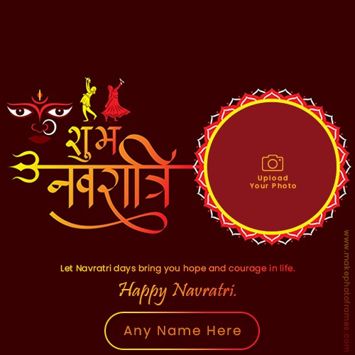 Online Navratri 2024 Greeting Cards Maker With Name