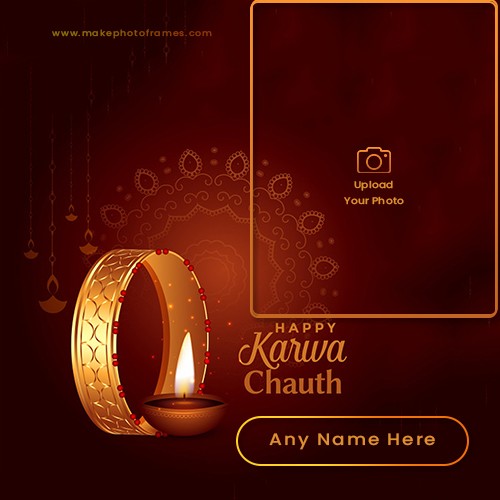 Happy Karva Chauth 2024 Card With Your Name Edit Online