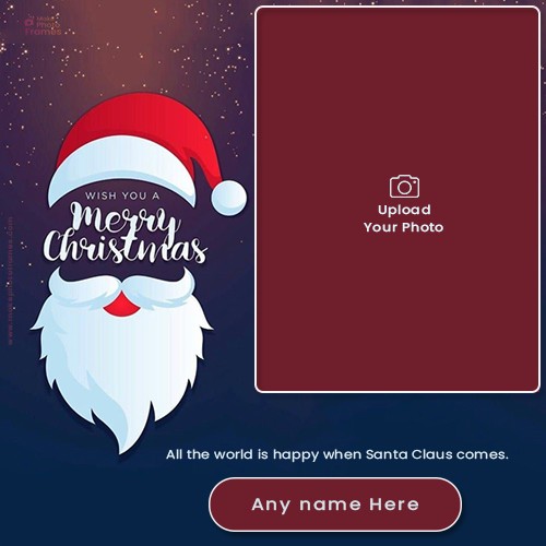 Christmas Santa Claus Photo Frames For Facebook Profile Picture