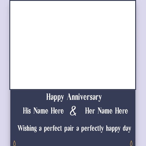Create Name On Wedding Anniversary Card With Name And Photo