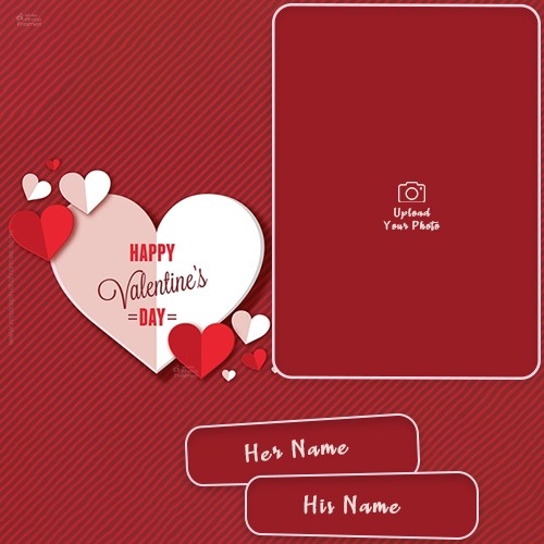 Happy Valentine’s Day 2024 Frame Download With Name