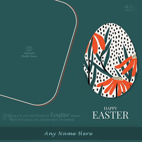 Easter Sunday Day 2024 Frame With Name Download
