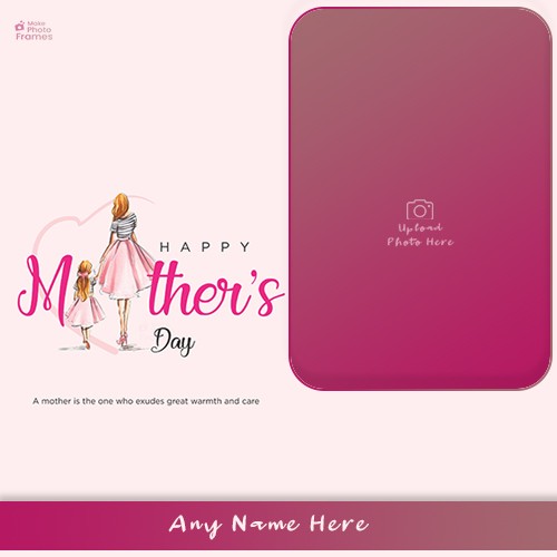 Make Name On Mother’s Day 2024 Card With Photo Insert
