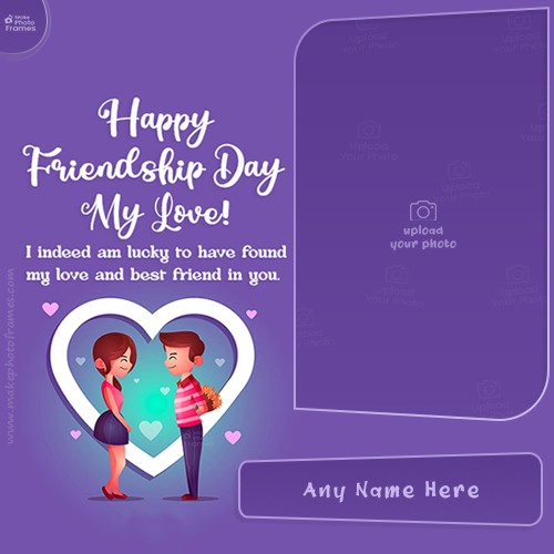 Happy International Friendship Day 2024 Card With Name And Photo