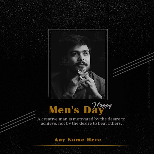 Happy International Men's Day 2024 Photo Frame Download