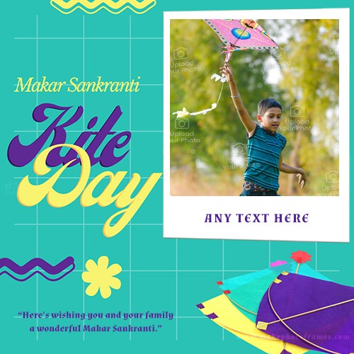 Makar Sankranti Kite Flying Day 2024 Photo Editor Online