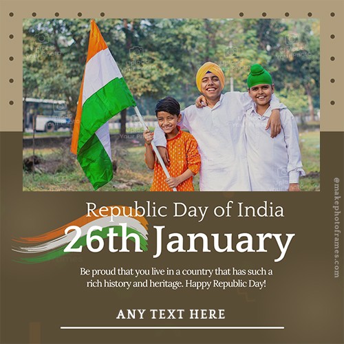 26 January 2024 Republic Day Photo Frame
