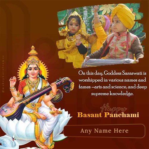 Happy Basant Panchami 2024 Image With Name Photo Download