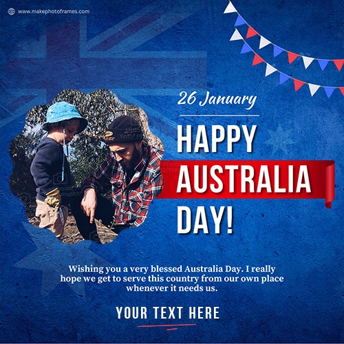Add Your Photo On The Australia Day 2024 Pictures Frame