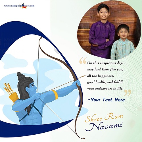 Write Name On Ram Navami 2024 Wishes Greetings Photo Frame Editing