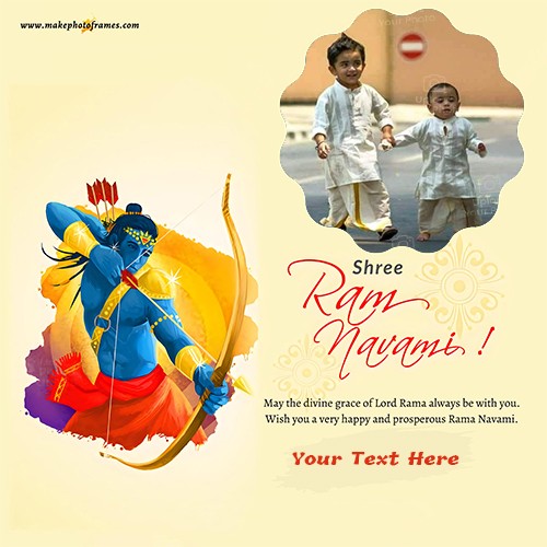 Write Name On Happy Ram Navami 2024 Wishes Pictures Frame