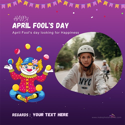 Happy April Fool's Day Funny Photos Frame Online Editing 2024