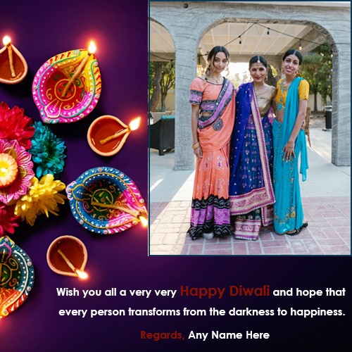 Diwali 2024 Photo Frame With Name And Photo Editing