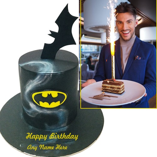 Batman Birthday Cake Images Frame Name Download