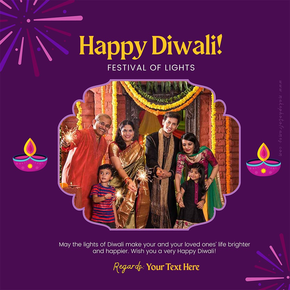 Happy Diwali Frame Image With Name